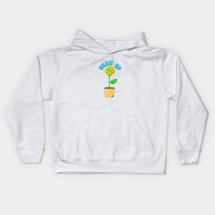 grow up icon flower Kids Hoodie